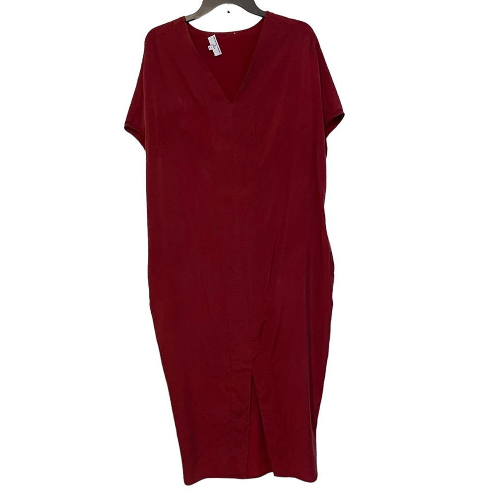 Universal Standard for J.Crew Cupro Ruse Dress Large